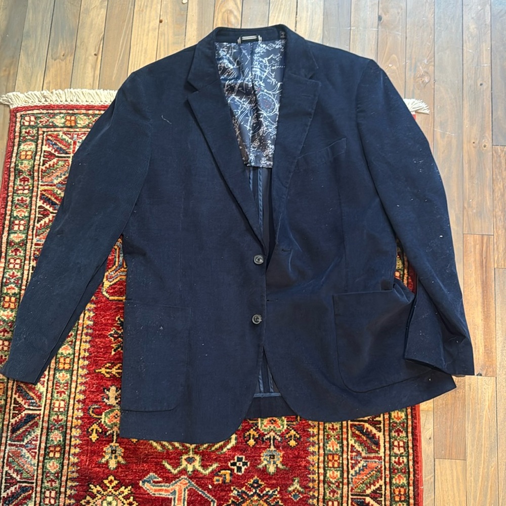Nautica Navy Corduroy Blazer